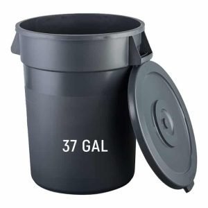 Basurero Fijo con tapa 37 gal