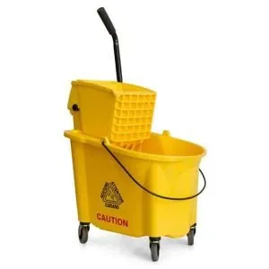 Cubo exprimidor color amarillo de 36 litros forma de "rubbermaid"
