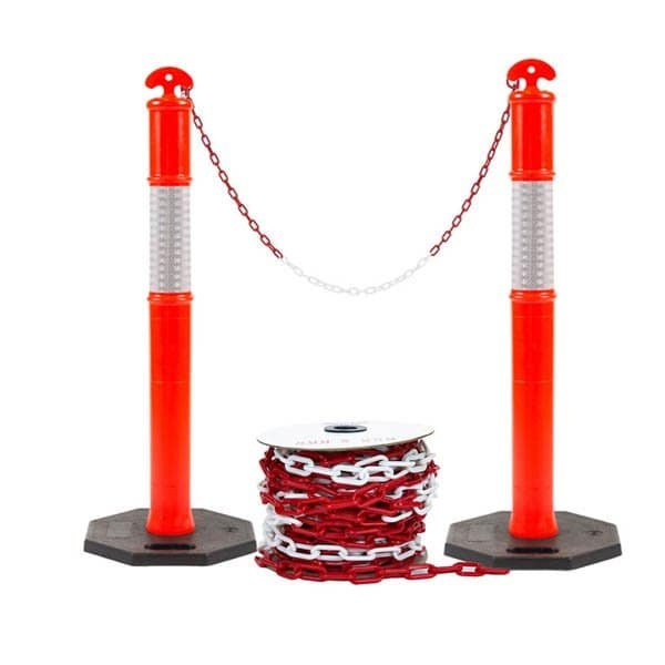 cadena-plastica-con-poste