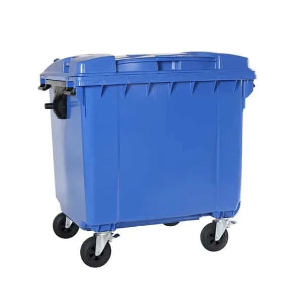 Contenedor de basura 1100 litros color azul