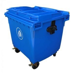 contenedor de basura azul 660 litros